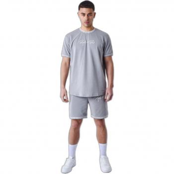 Embroidered Logo Light Grey Shorts Project X Paris M