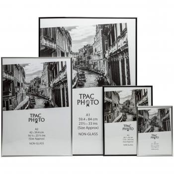 The Photo Album Company - Marco de foto, plástico, 29,7 x 42 cm, color Negro