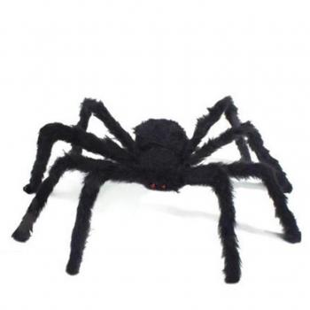Araña Peluda negra de 125 cm