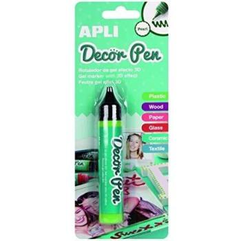 APLI Kids- Rotulador 3D, Color Verde Pearl, Unica
