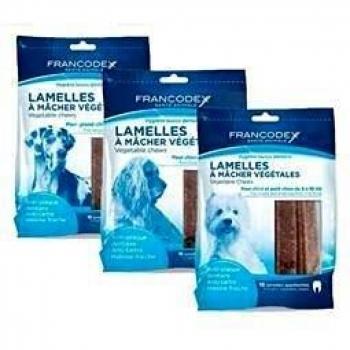 Francodex Snacks Dental para Cachorros y Perros Pequeños, Higiene Bucal, 15 Barritas, 114g