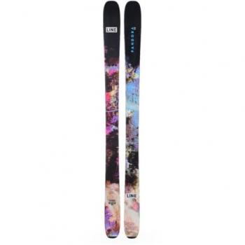 Esquís Alpinos Line Pandora 99 + Squire 11 Set U 170, características: longitud de 99 cm, diseño para mujeres, tecnología de construcción ligera, perfil rocker para mayor flotación y maniobrabilidad en nieve fresca,