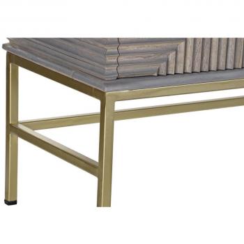 Aparador DKD Home Decor Gris Dorado Latón Madera de mango (152 x 42 x 91 cm)