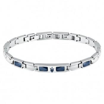 Pulsera de hombre Maserati en acero plateada