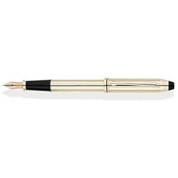 Cross Townsend - Pluma Estilográfica, Plumín Fino, Oro de 10 KT