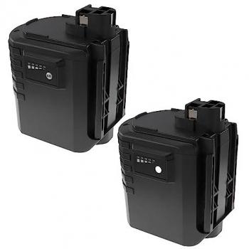 Batería Compatible 2x Würth ABH 20, ABH 20-SLE (3300 mAh, NiMH, 24 V) - Extensilo