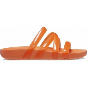 Sandalias de mujer Crocs Splash Glossy Strappy naranja - Talla 36-37