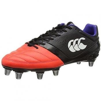 Canterbury Phoenix Club 8 Stud, Botas de Rugby Para Hombre, Negro