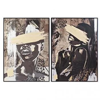 Cuadro Abstracto DKD Home Decor 103 x 4,5 x 143 cm (2 Unidades)