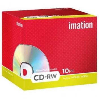 CD-RW 700MB 80Min 1x-4x - Paquete de 10 Unidades