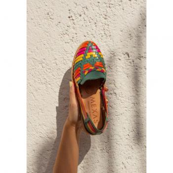 Sandal Zapatos MEXAS modelo Folklore-Mul para mujer en color multicolor, talla 39, combinado
