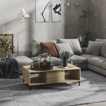 Mesita de centro Sonoma Oak de madera multicapa color roble 103,5x60x35 cm