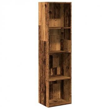 Estantería de madera de ingeniería color envejecido 40x30x152 cm