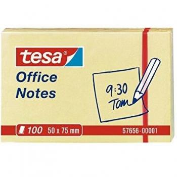Notas Adhesivas Tesa Office Notes 50x75 mm Amarillo 100 Hojas