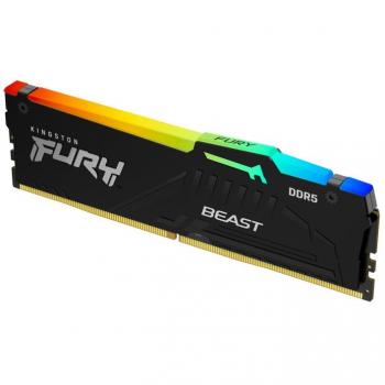 Memoria RAM Kingston KF560C30BBEA-32 32 GB DDR5 SDRAM DDR5 CL30, módulo de memoria FURY Beast RGB, 1 x 32 GB, ECC
