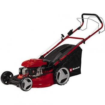 Cortacésped a gasolina Einhell GC-PM 51/3 S HW-E con arranque eléctrico, ancho de corte de 51 cm y capacidad para áreas de césped hasta 1800 m²