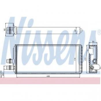 Intercambiador de calor NISSENS 71815 - Calefacción interior, tipo radiador de calefacción, diseñado para optimizar el rendimiento del sistema de calefacción del vehículo, fabricado con materiales de alta calidad para garantizar durabilidad