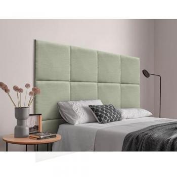 Cabecero de Terciopelo Liso Alta Gama Moderno con 4cm Grosor Cabezal Tapizado Cama Lujo Dormitorio Acolchado (Gris Ceniza, 135x50 (120/135/140
