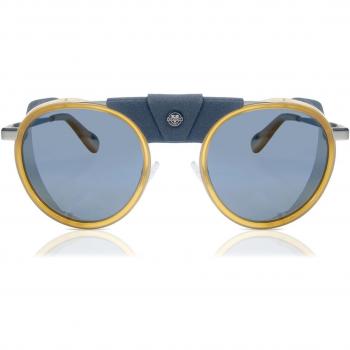 Vuarnet VL2110 Glacier Round Polarized Men's Sunglasses Grey 52mm