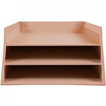 Exacompta - Ref. 13461D - 1 papelera de 3 niveles para documentos en formato A4+ (hasta 24 x 32 cm) de