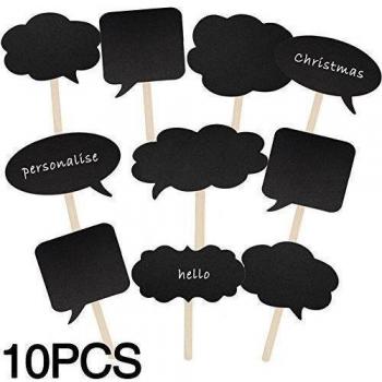Malayas® Set de 10pzas Accesorios Photocall Photocalls con Palitos Adhesivos Tizas Mascaras Para Tomar foto en Fiestas Bodas Cumpleaños Navidad, Photo Booth Props