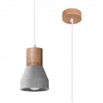 Lámpara colgante Qubic Dome Gris