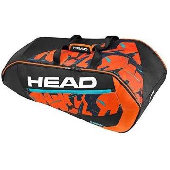 Head Radical 9R Supercombi Bolsa de Tenis, Unisex Adulto, Negro/Naranja, Talla Única