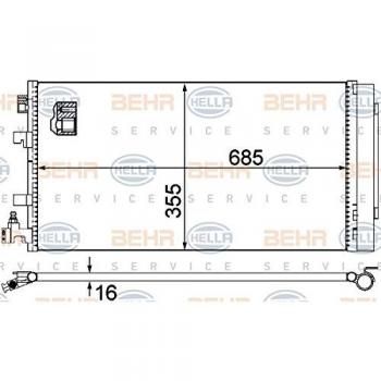 Hella 8FC 351 310-544 Sistemas de Aire Acondicionado
