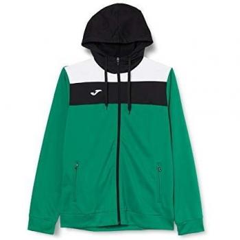 Joma Chaqueta mujer capucha crew verde-negro para mujer