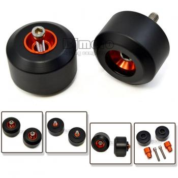BJ Global piezas de motocicleta KTM, naranja, Protector de caída y protector basculante para marco de horquilla de rueda trasera, para KTM Duke 125/200/390