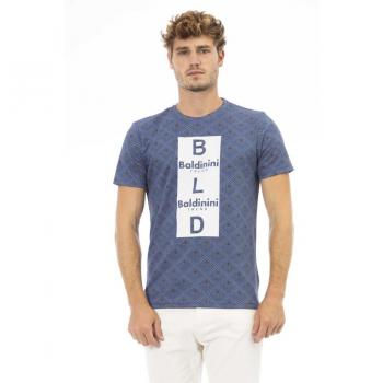 Baldinini Trend Blue Cotton T-Shirt - S