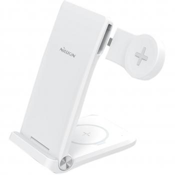 Cargador Inalámbrico Nillkin Powertrio 3 en 1 para Samsung Watch y Dispositivos Móviles (15W)