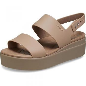 Sandalias mujer Crocs Brooklyn Low Wedge Beige