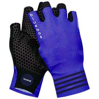 Blueball BB170103 Guantes Ciclismo Azul L - Guantes de ciclismo transpirables, con acolchado en la palma, diseño ergonómico, cierre de velcro ajustable y material antideslizante