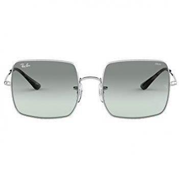 Ray-Ban Unisex Square Evolve RB1971 Sunglasses, Silver/Photo Azure Gradient Blue, Medium Size 54-19
