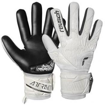 Guantes de Portero Reusch Attrakt Infinity NC - Brillo 2024 - Blanco y Negro