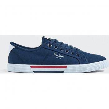 Zapatillas Pepe Jeans Brady - Azul para hombre, clásicas de lona con cierre de cordones
