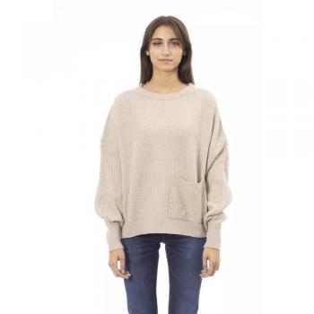 Baldinini Trend Beige Wool Sweater - XS