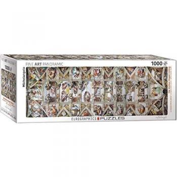 Panoramic Puzzle 1000 pcs - Michelangelo's Sistine Chapel Ceiling