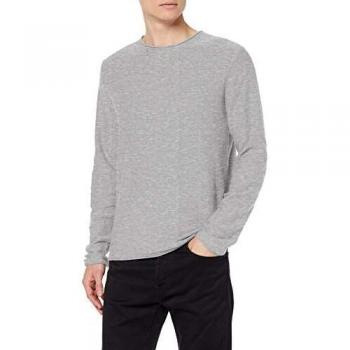Jack & Jones Jjeslub Knit Crew Neck STS Suéter pulóver, Gris