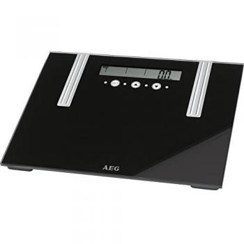 AEG PW 5571 - Báscula baño de análisis corporal de 6 funciones, de cristal y acero inoxidable