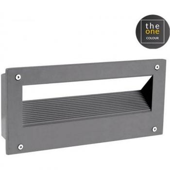 Aplique Jardín Empotrable Cristal Micenas Gris Mate 11,5 Cm LED IP65 5.5W 3000K Regulable