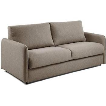 Kave Home Sofá Cama Kymoon 140 viscoelástico, Chrono marrón