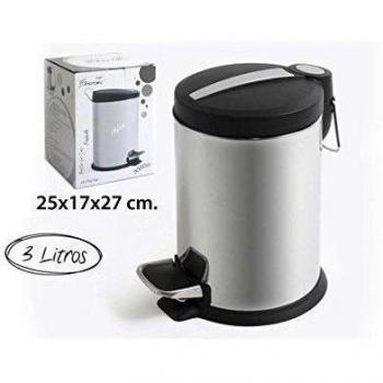 Zure etxerako - Cubo de Basura Metal Brillo, 3000cc.