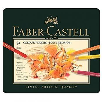 Faber-Castell – Faber-Castell lápices de Color Polychromos, Funda de Metal
