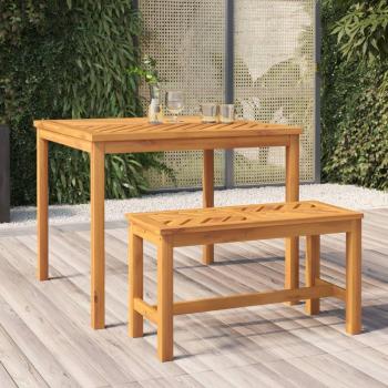 Acacia Wood Garden Bench 80 cm Solid Construction