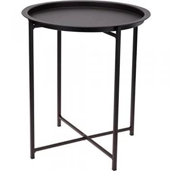Loft Mesa de centro plegable con bandeja gris