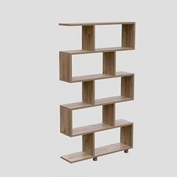 Librería de Tablero de Aglomerado Rechapado en Melamina Color Pino 100% WELLHOME