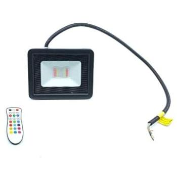 Foco Proyector LED 20W RGB IP65 con Mando a Distancia para Control de Varios Aparatos