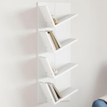 Estantería de pared Aries 4 niveles blanca 90x33x16 cm